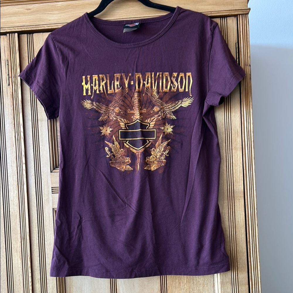 Harley-Davidson Purple Graphic T-Shirt Large